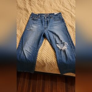 Levi Ribcage Ankle jeans